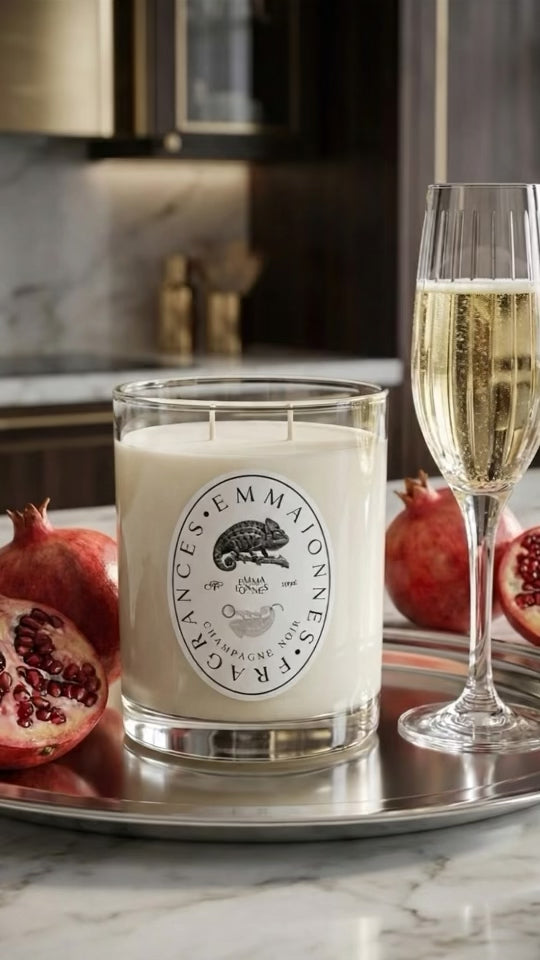 Premium Candle Champagne Noir